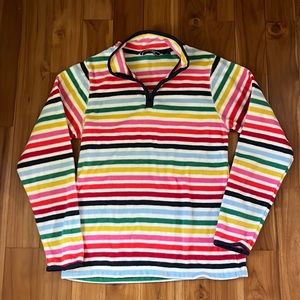 Lands’ End 1/4 Zip fleece, girls